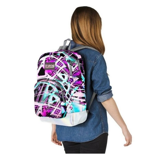 Trans Backpack by JanSport 17.5" Overt Backpack Light Show - Picture 4 of 4